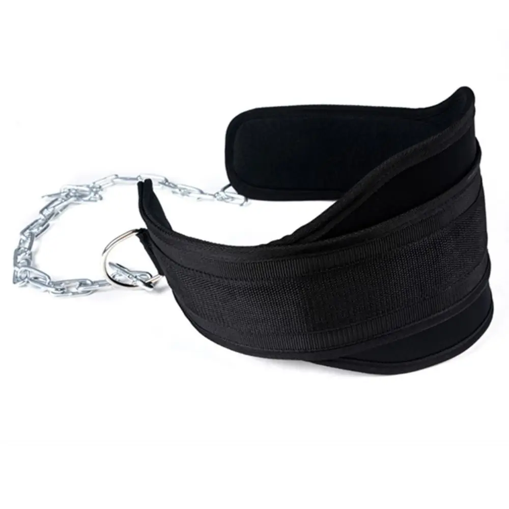 Double Layers Weighted Pull-up Belt Adjustable Thicken Weight Lifting Belt Comfortable Sturdy Weighted Muscle-up Belt Pull Up