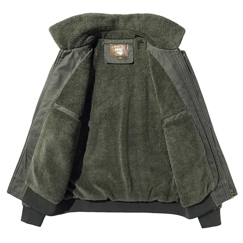 

Men Winter Coats Bomber Jackets Multi-pocket Casual Coats High Quality Male Cotton Winter Down Jackets Fit Warm Parkas Size 5XL