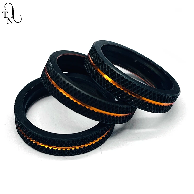 TN40 Reel Seat Ring DIY  Repair Aluminum trim ring 5pcs Nut Trim Ring Fishing Rod Winding Check Component Rod Building Accessory