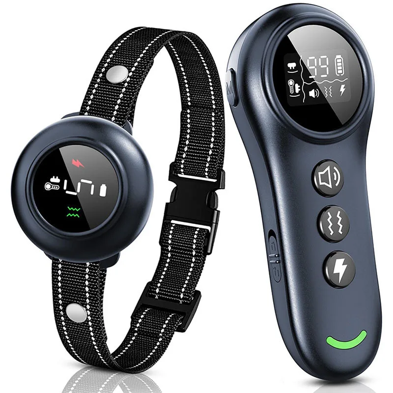 

New 2 In 1 Dog Trainer Remote Dog Training Collar & Anti Bark Collar Rechargeable Dog Trainer Stop Barking