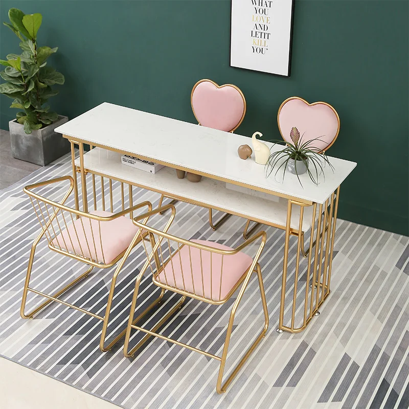 Professionals Kawaii Nail Desk Hand Organiser Light Luxury Nail Table Storage Designer Tavolo Per Unghie Manicure Furniture