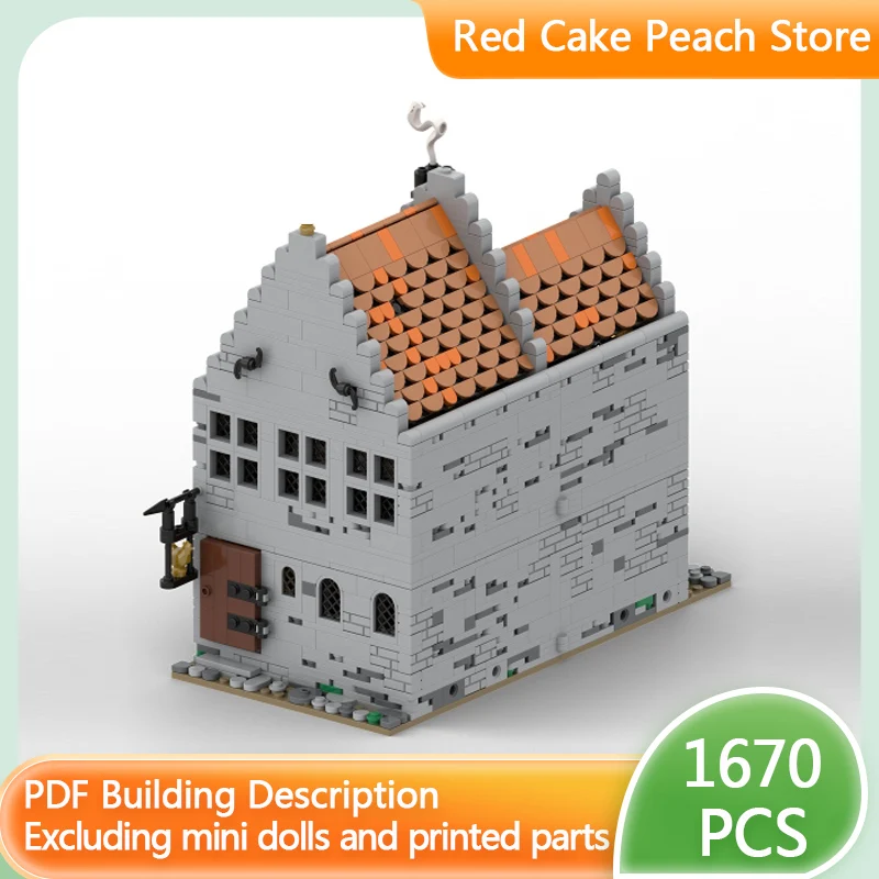 

Конструктор City Street View Model MOC: Средневековая таверна, модульная технология, развивающая игрушка для детей, подарок на праздник, набор для сборки