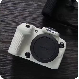 Untuk Canon EOS R10 R50 R100 cangkang pelindung baru kualitas tinggi antiselip kulit silikon penutup pelindung tas kamera DSLR