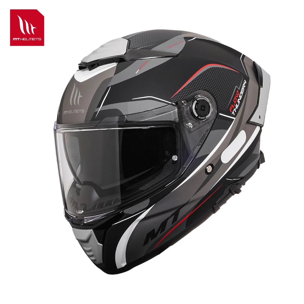 Motorcycle Helmets Racing Mt Helmet Spain Thunder 4 Sv Full Face Double Visors Dual D-Ring Buckle S-4Xl All Seasons