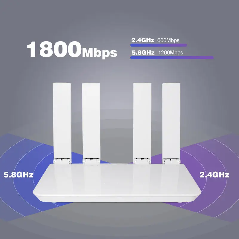High Speed 1800Mbps Dual Band 2.4G&5.8G Gigabit 3 Port Wifi6 Lte Cat12 5G Cpe Routers Wireless Wifi 5G Router With Sim Card Slot
