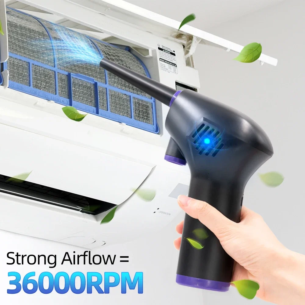 Xiaomi 45000 RPM Blower Air Duster Compressed Air Conditioner Camera Clean Computer Keyboard Electronics Brush Type Air Duster