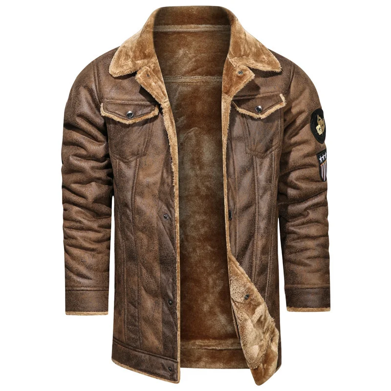 

Leather 2023 Autumn New Parkas Mens Clothing Oversize Wool Casual Motorcycle Biker Brand EU Size Jacket Coat Free Shipping 5XL