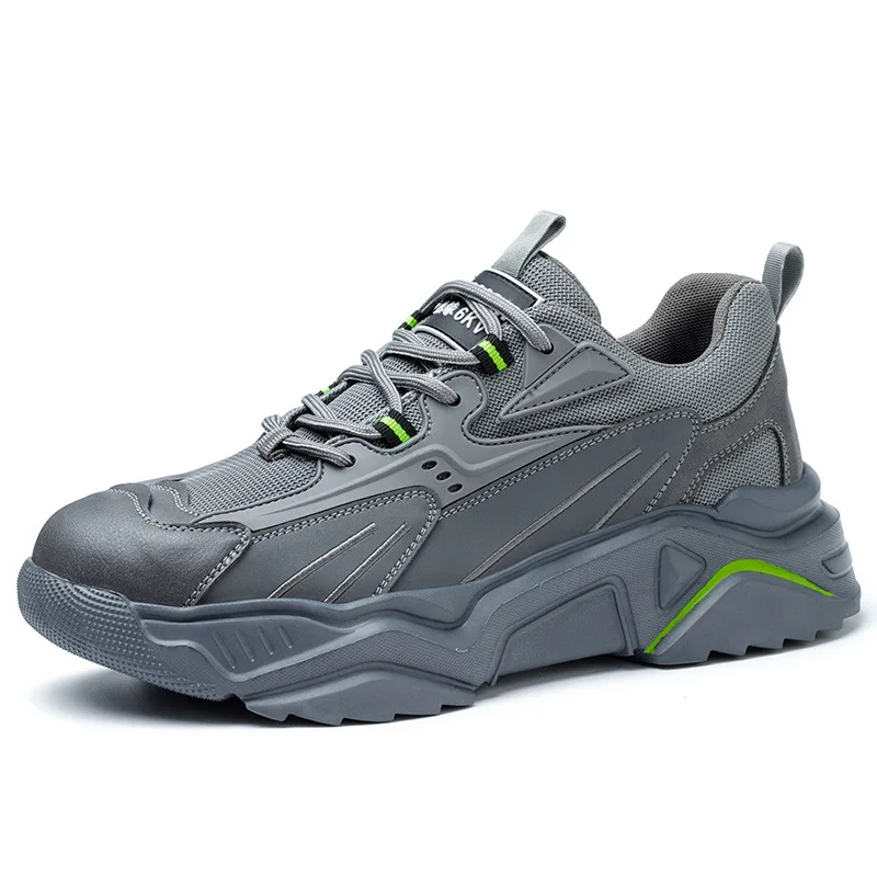 Men's Safety Boots Men Breathable Anti-skid Steel Toe Shoes Electrical Insulation Boots Lightweighting Work Protective Shoes