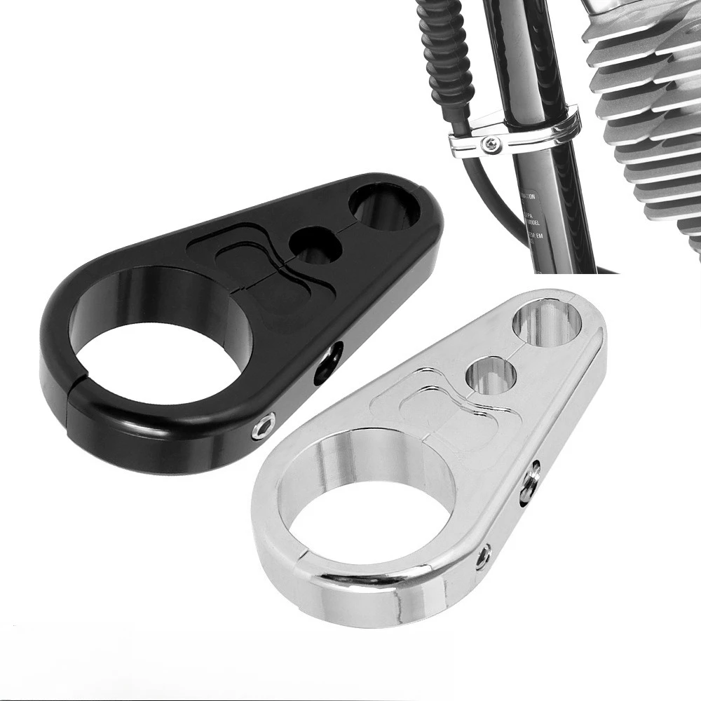 1Pc Motorcycle Brake Clutch Cable Clamp 25mm Bar Fork Holder Throttle Wire Clip
