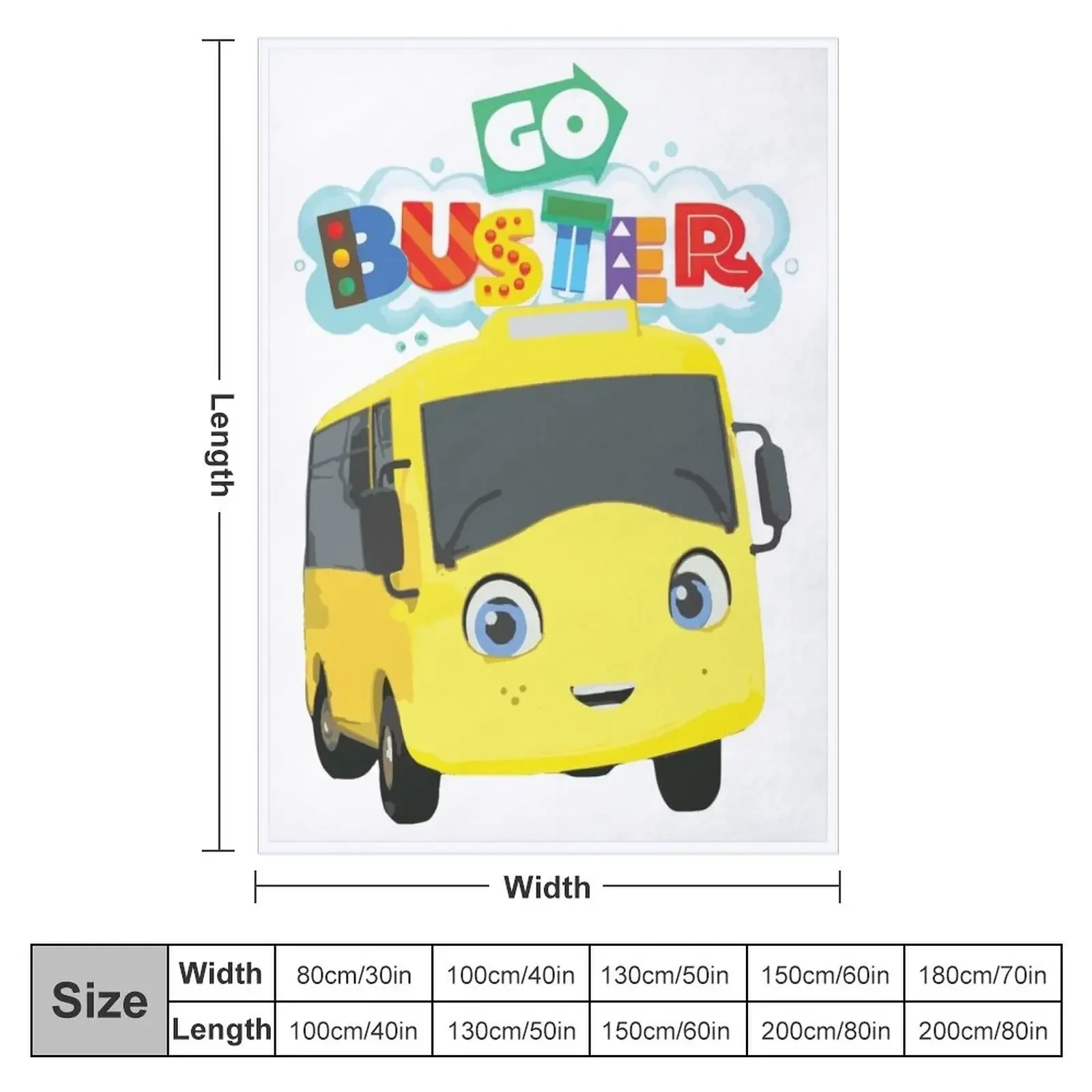 Go Buster Baby Cartoons Kids Videos ABCs and 123s Throw Blanket Blankets For Bed warm for winter Thins Loose Blankets