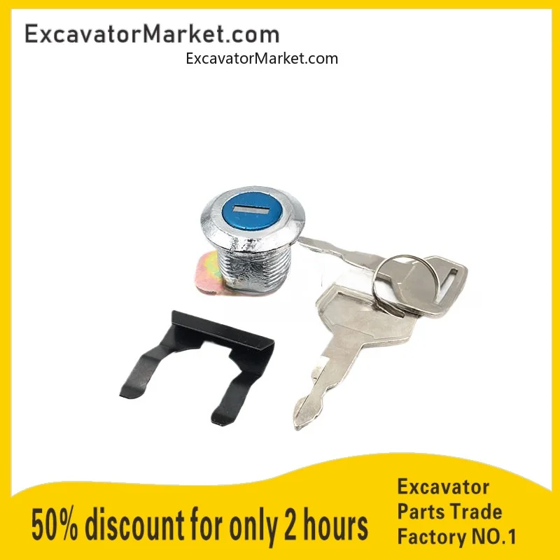 For SK75/140/200/210/250/260/350-3/5/6/6E/8 side door lock cylinder excavator accessories Excavator Accessories