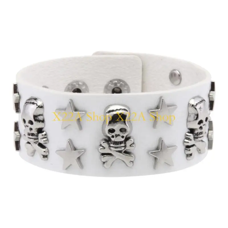 Unique Adjustable Skull Star Bracelet for Streetwear, Parties, and Daily Wear