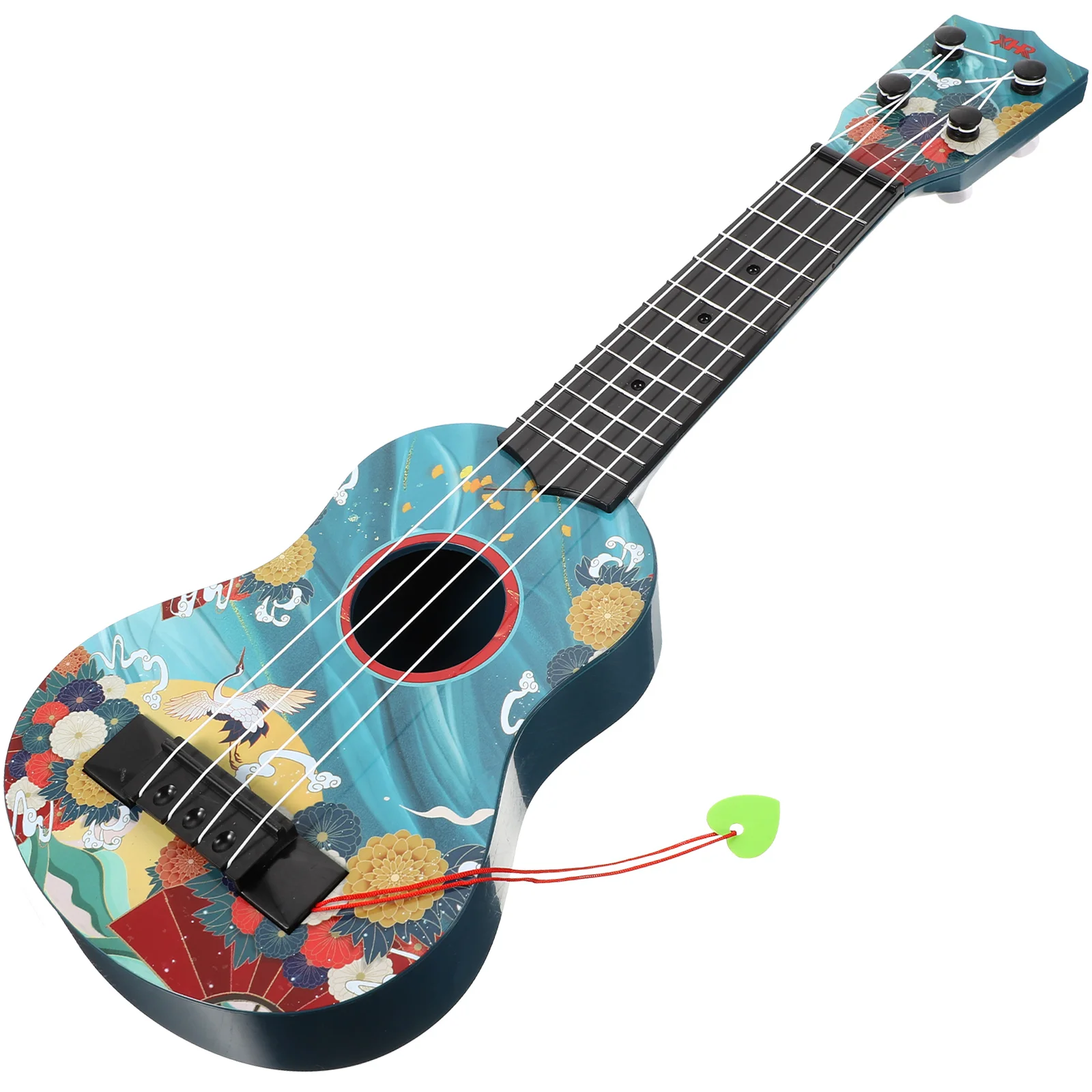 Ukulele infantil brinquedo guitarra modelo de música instrumento de simulação toddle plástico para criança