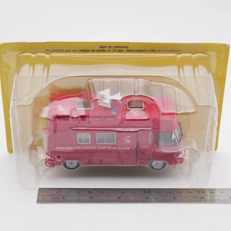 Diecast escala 1:43 IXO J7 motor de bomberos ambulancia coche modelo de aleación acabado vehículo de simulación modelo colección decoración exhibición