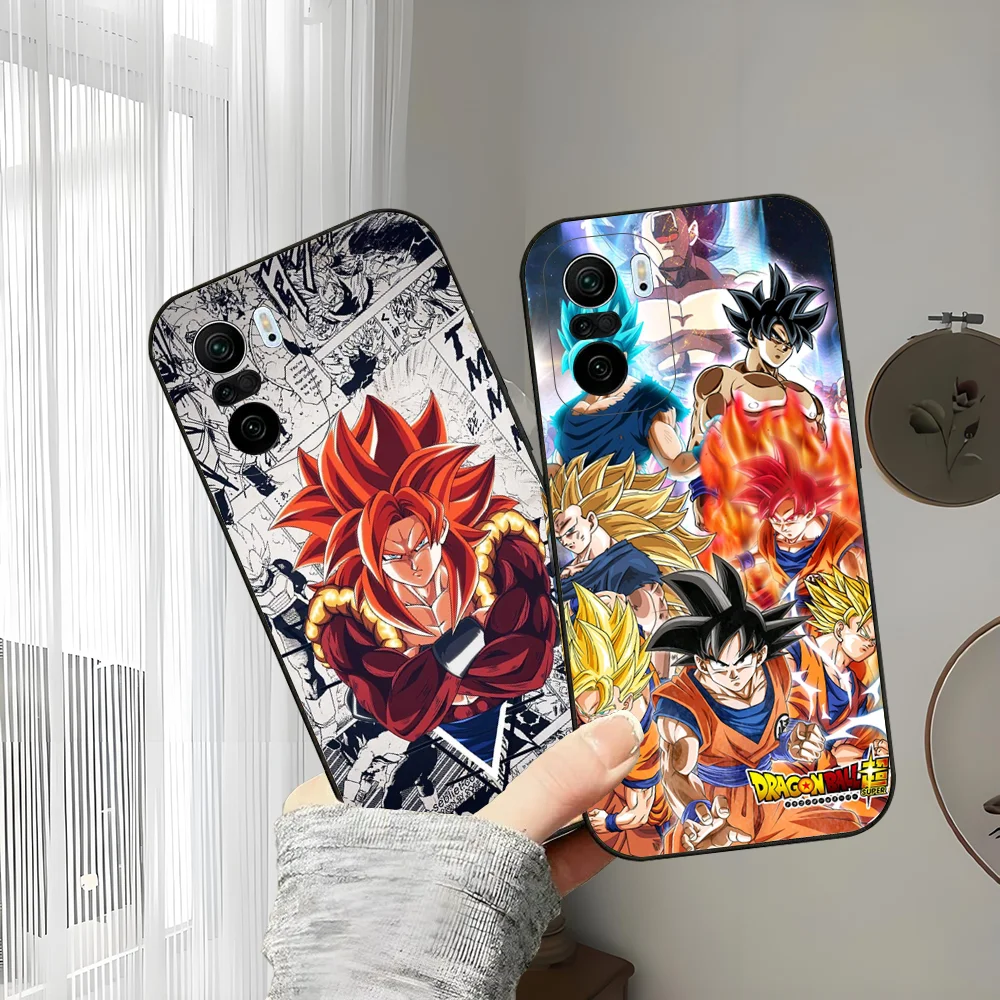 D-DragonS B-ballS GOKUS VEGETAS Phone Case For Xiaomi 11 Redmi Note 11 5G 8T 9A 9 10T Note8Pro Note9 12SUltra Black Case