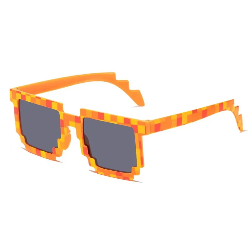 Fashion Party Disco Mosaic Sunglasses Novel Funny Cool Sun Glasses Halloween Cosplay Pixelated Mosaic Glasses for Adults Teens