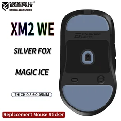 UnusualWaySports Mouse Skates Feet Endgame XM2 WE Glides Curve Edge Magic Ice Silver Black Fox Version