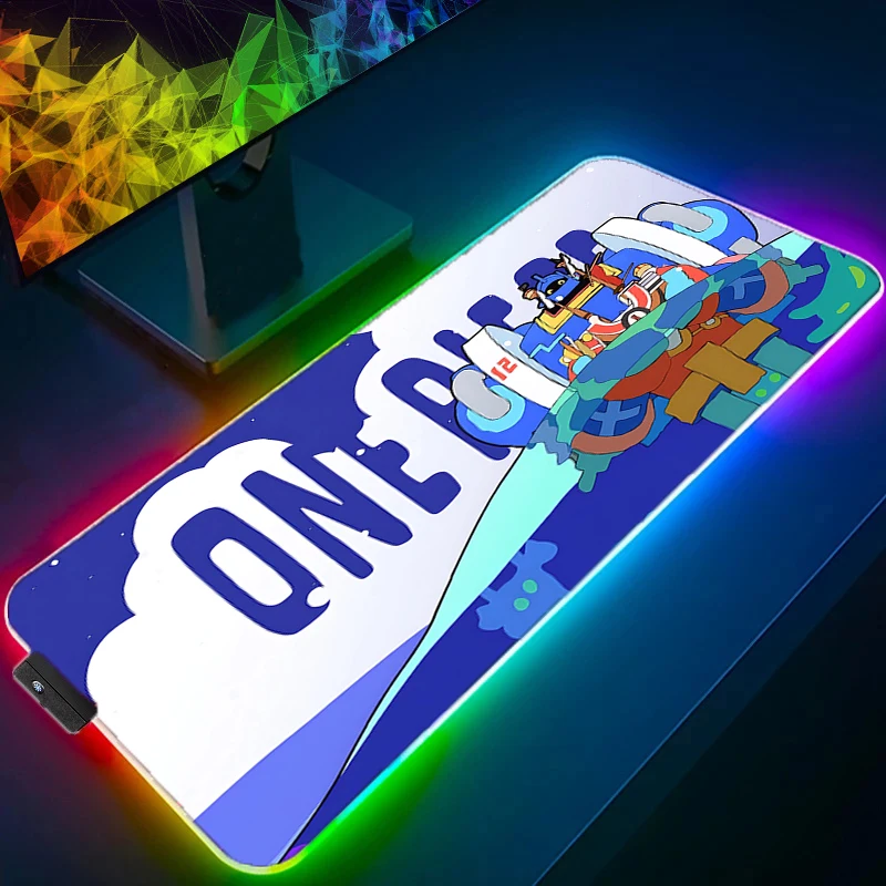 

Игровой коврик для мыши RGB XXL с подсветкой, прочный, цельный, для ПК, клавиатуры, LED-подсветка, аксессуары для геймеров