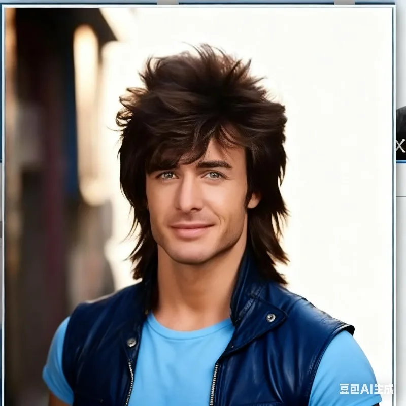 

Rock Mullet Wig for Men | Joe Dirt Costume Party Wig | 70s 80s Themed Synthetic Hair Mullet | Adult Funny Synthetic Wigs