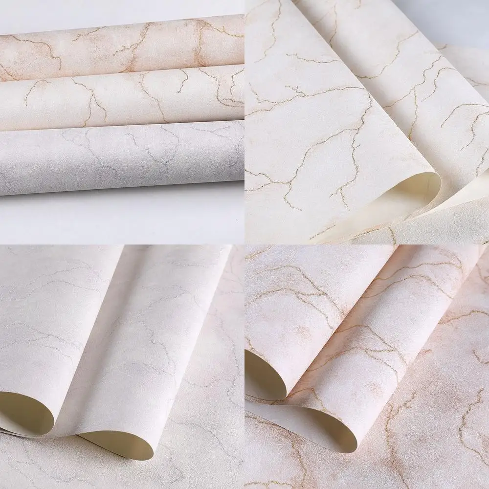 Retro Style 3D European Stone Slab Cracked Wallpaper for Living Room Dining Room Hotel Projects Luxury Curved Waterproof