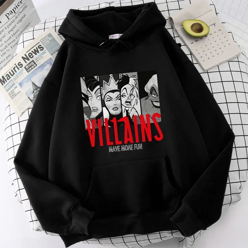 Villain Graphic Printed Sweatshirts Anime Clothes Hoodie Women Clothing Winter Harajuku Long Sleeve Hoodies Men Sweatshirts