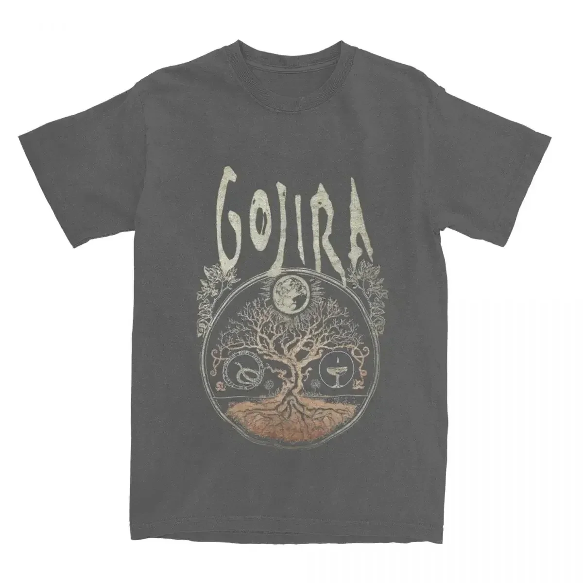 Rock Metal Band Gojiras Men Women\'s T Shirts Merch Vintage Tees T-Shirt Cotton Summer Clothing T-Shirt Cotton Summer Clothing