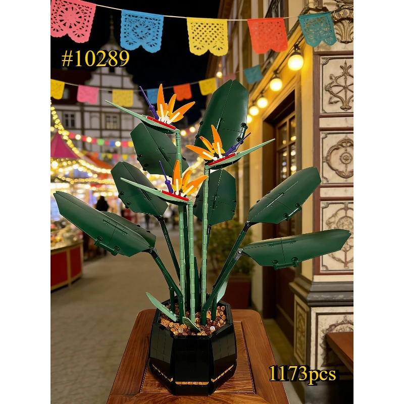 Set di Costruzioni Bouquet di Rose 10289, Giocattoli in Mattoncini per Bambini, Regalo Fai-da-Te per Fidanzate