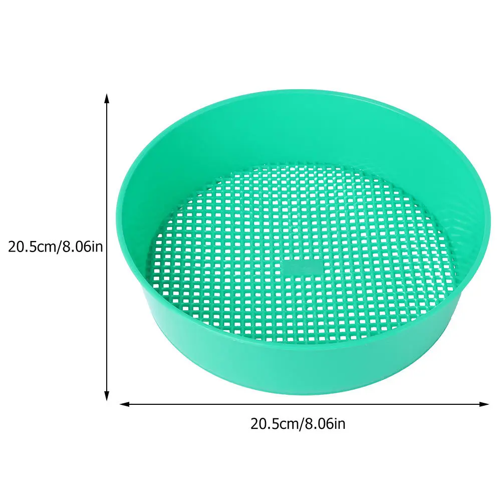 ตะแกรงร่อนดินสำหรับทำสวน 4 ชิ้น แบบมืออาชีพ สำหรับแยกหินและทราย ตะแกรงร่อนอเนกประสงค์สำหรับสวน