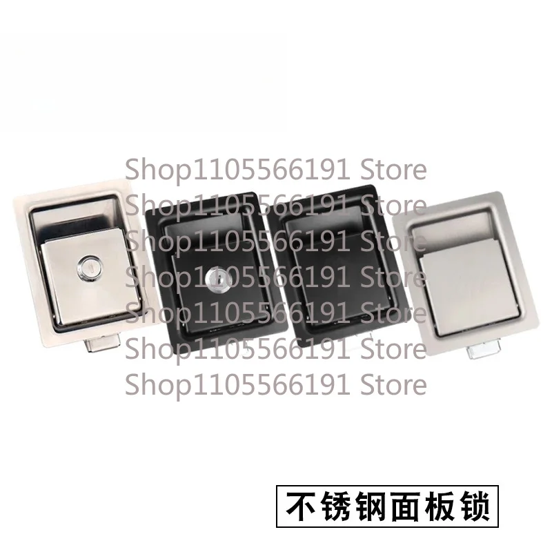 stainless steel panel lo-ck pu-mp truck environmental sanitation engineering vehicle embedded shock-proof door toolbox