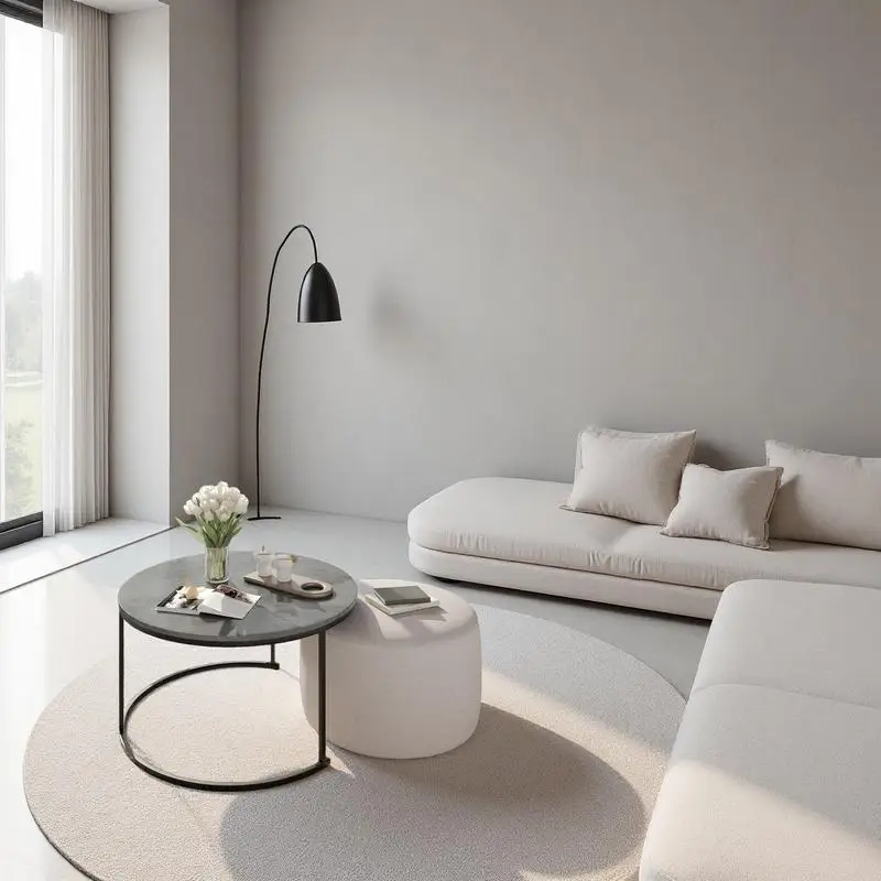 Ensemble de table basse ronde