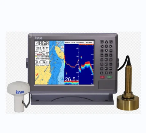 

Морская электроника XINUO GPS-карта Плоттер Комбинированный эхолот XF-1069GF — большой ЖК-монитор 10,4 дюйма, трансплант NMEA0183 AIS