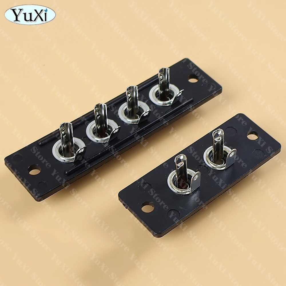 1-12Pcs 2 Way 4 Way RCA Female Jack Terminal Wall Panel Plate Input Phono Chassis Socket Mount AV Audio Adapter view 5