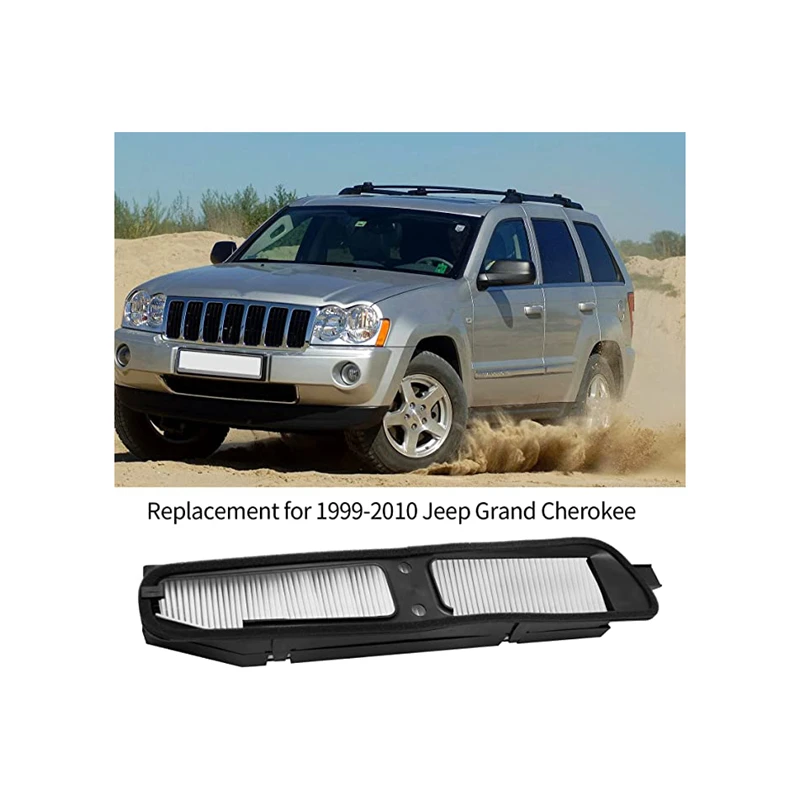 82208300 Cabin Air Housing and Filter Kit Fit For 1999-2010 Jeep Grand Cherokee 82208300