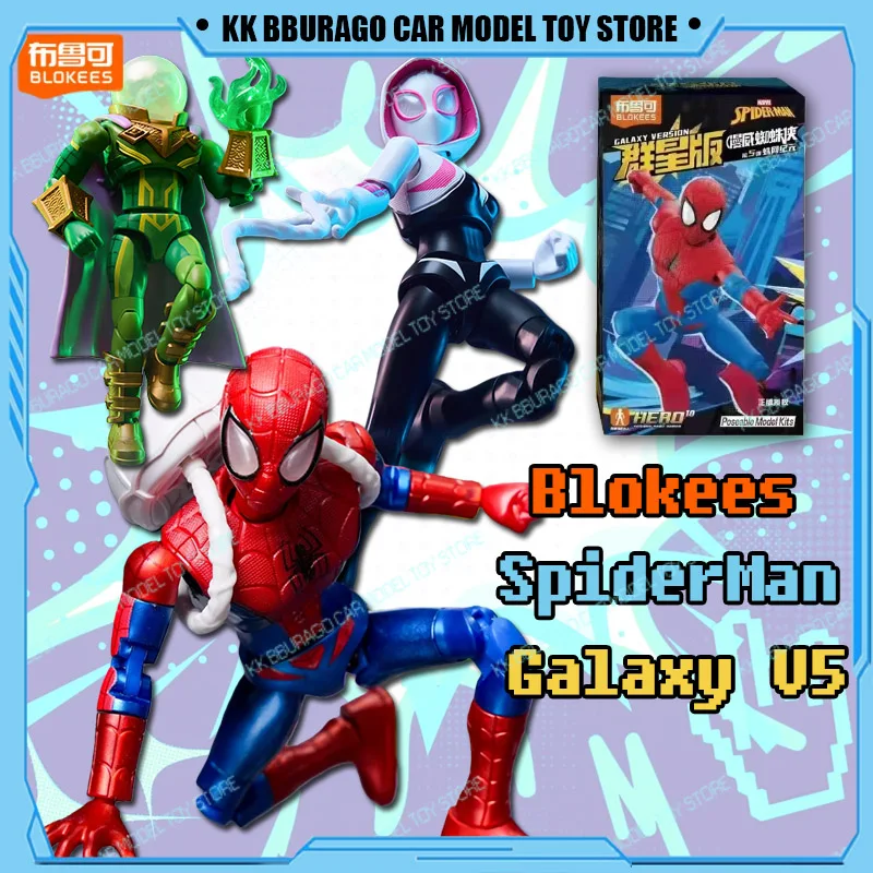 

Новые Blokees SPIDER-MAN Galaxy Version 5, серия Hero Spider Age, доктор, осьминог, призрак, паук, яд, фигурки, комплект для сборки игрушек