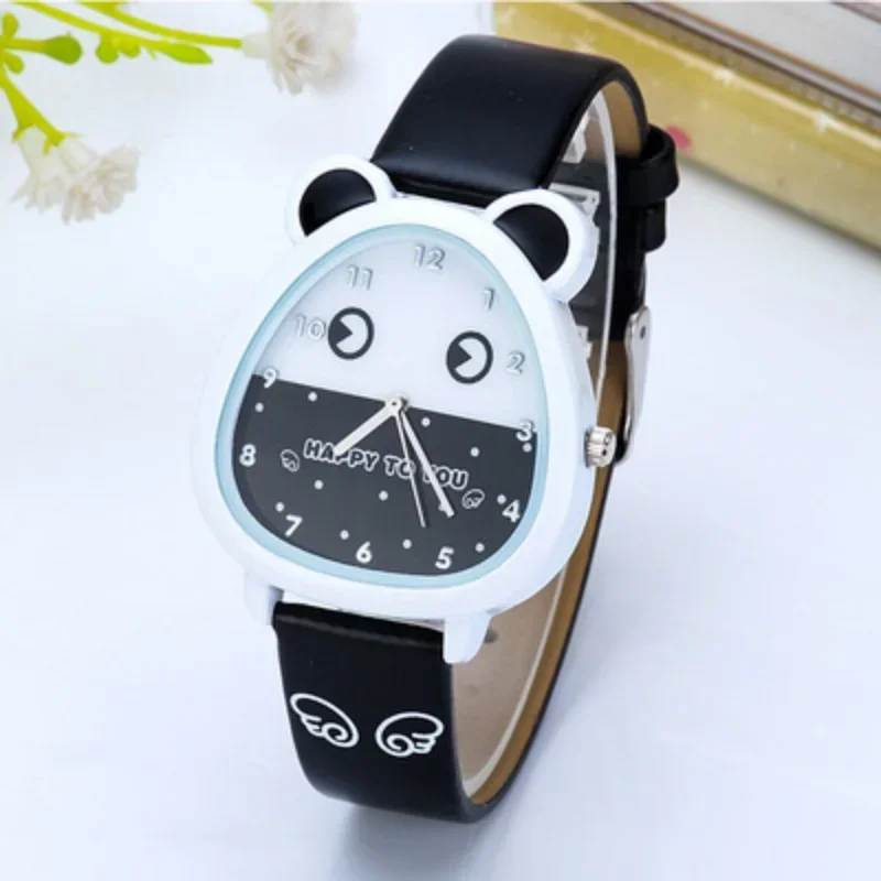 Leuke Muis Vorm Meisjes Horloges Kids Lederen Band Quartz Kinderen Horloge Student Klok Gift Reloj Infantil Reloj Niño