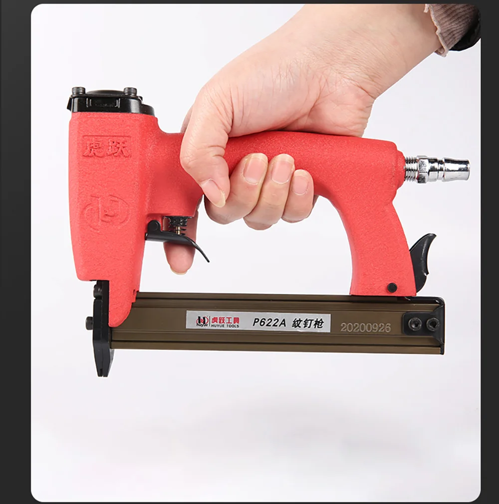 P622A Pneumatic Nail Gun Framing Tacker Air Stapler 12-25MM Length Headless Nailer For Woodworking Furniture Decoration