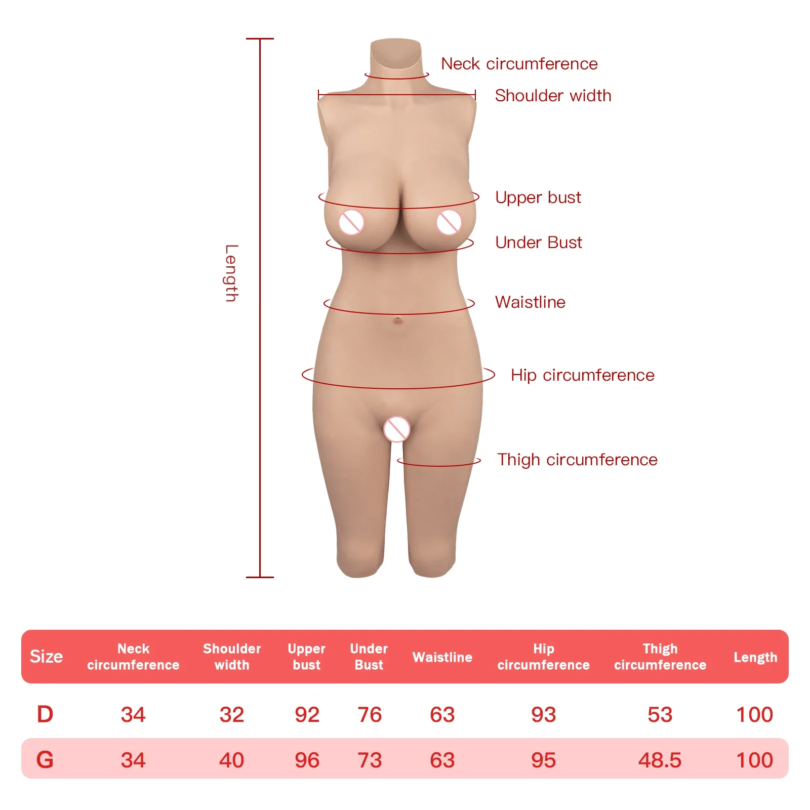 KUMIHO 4TH GEN D/G Cup One Piece Sissy Fake Vagina Silicone Bodysuit Breast Forms Drag Queen Cosplay Sexy Bodysuit Crossdresser