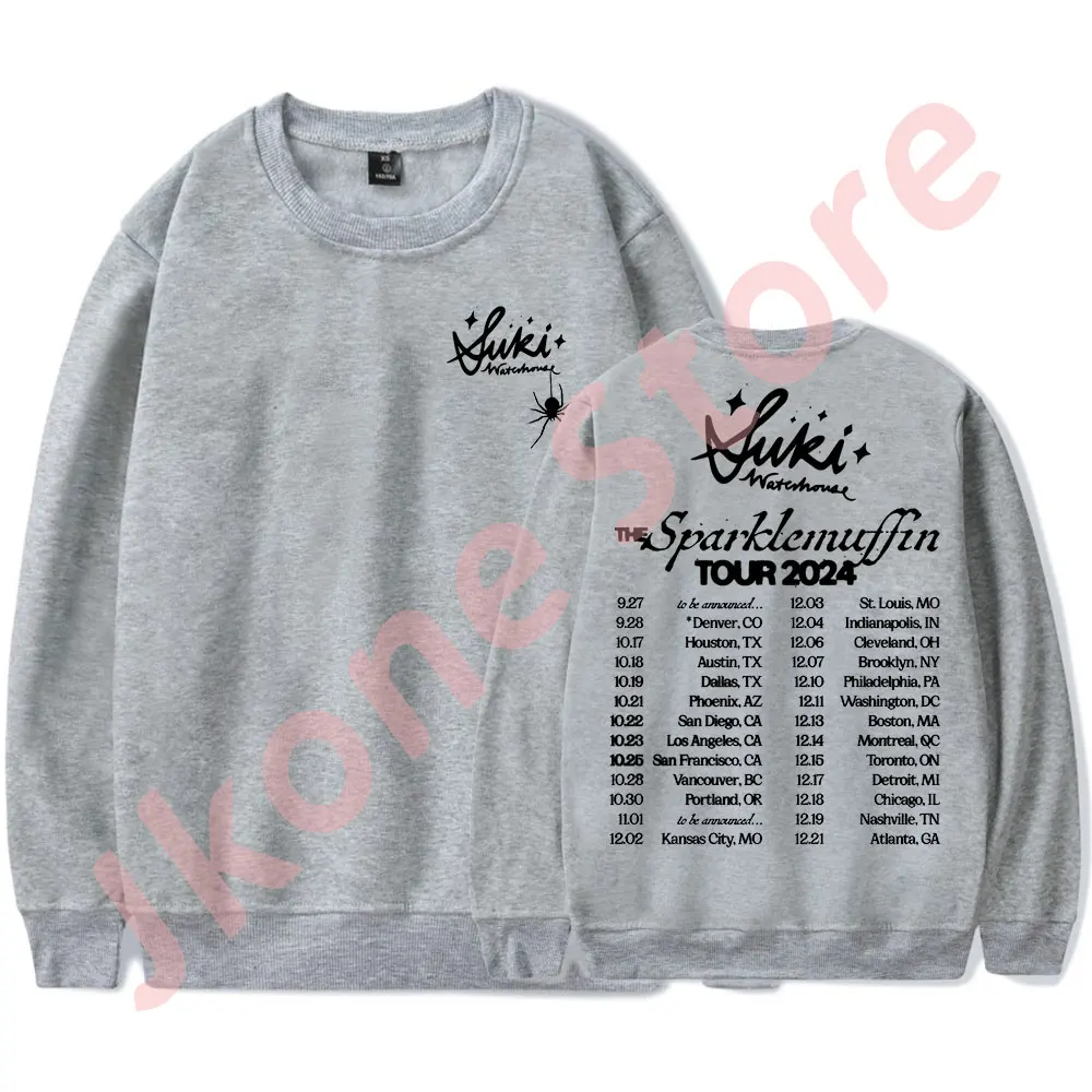 Suki Waterhouse Logo Crewneck The Sparklemuffin Tour 2024 Merch Women Men Fashion Casual Sweatshirts