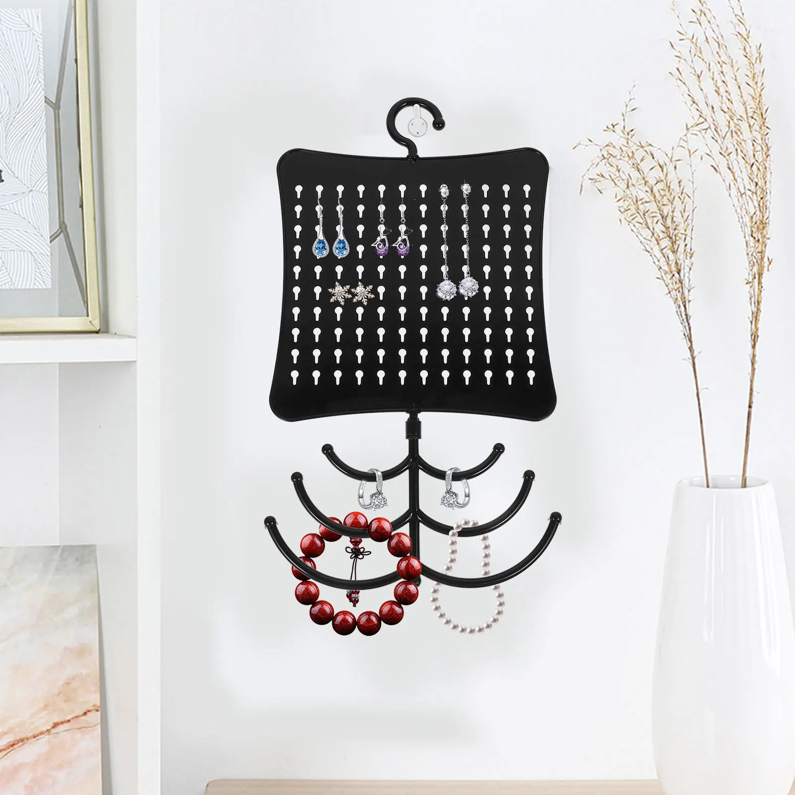 

over Door Jewelry Organizer Hanger Pendant Holder for Necklace Bracket Pp Display