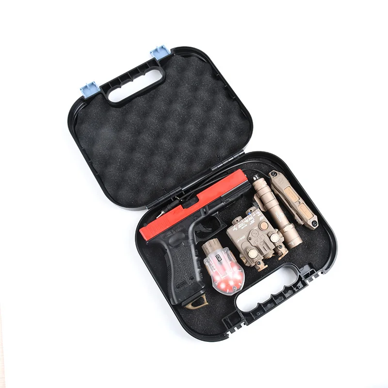 For GLOCK Storage box Multifunctional Portable Plastic Gun Case Waterproof Tactical ABS Pistol Case for G17 Hunting suitcase