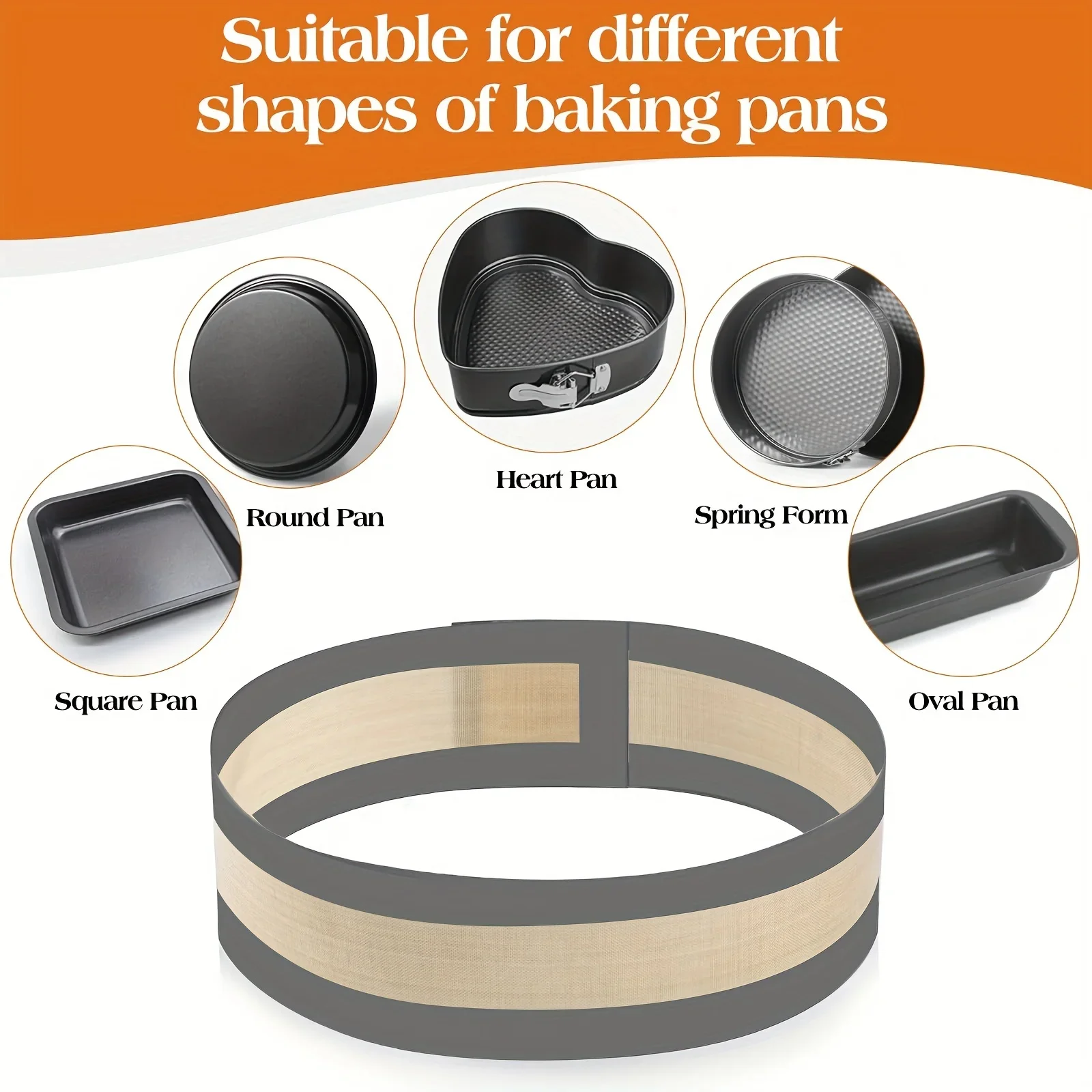 وسادة خبز من السيليكون مناسبة للجزء السفلي المسطح الربيعي، تمنع الكيك من الالتصاق إلى الجزء السفلي والجانبين، سهلة التنظيف