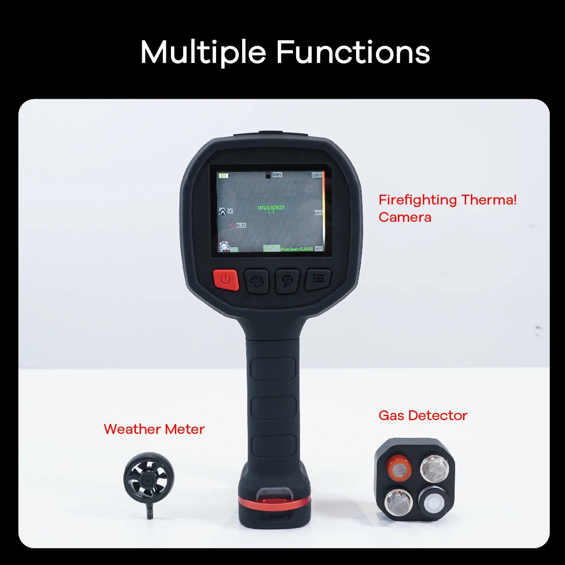 Serviço de incêndio TIC Bombeiro Imagem Térmica Cam era com G como Detector e Detector de Radiação Nuclear e Detector de Vazamento de Tensão