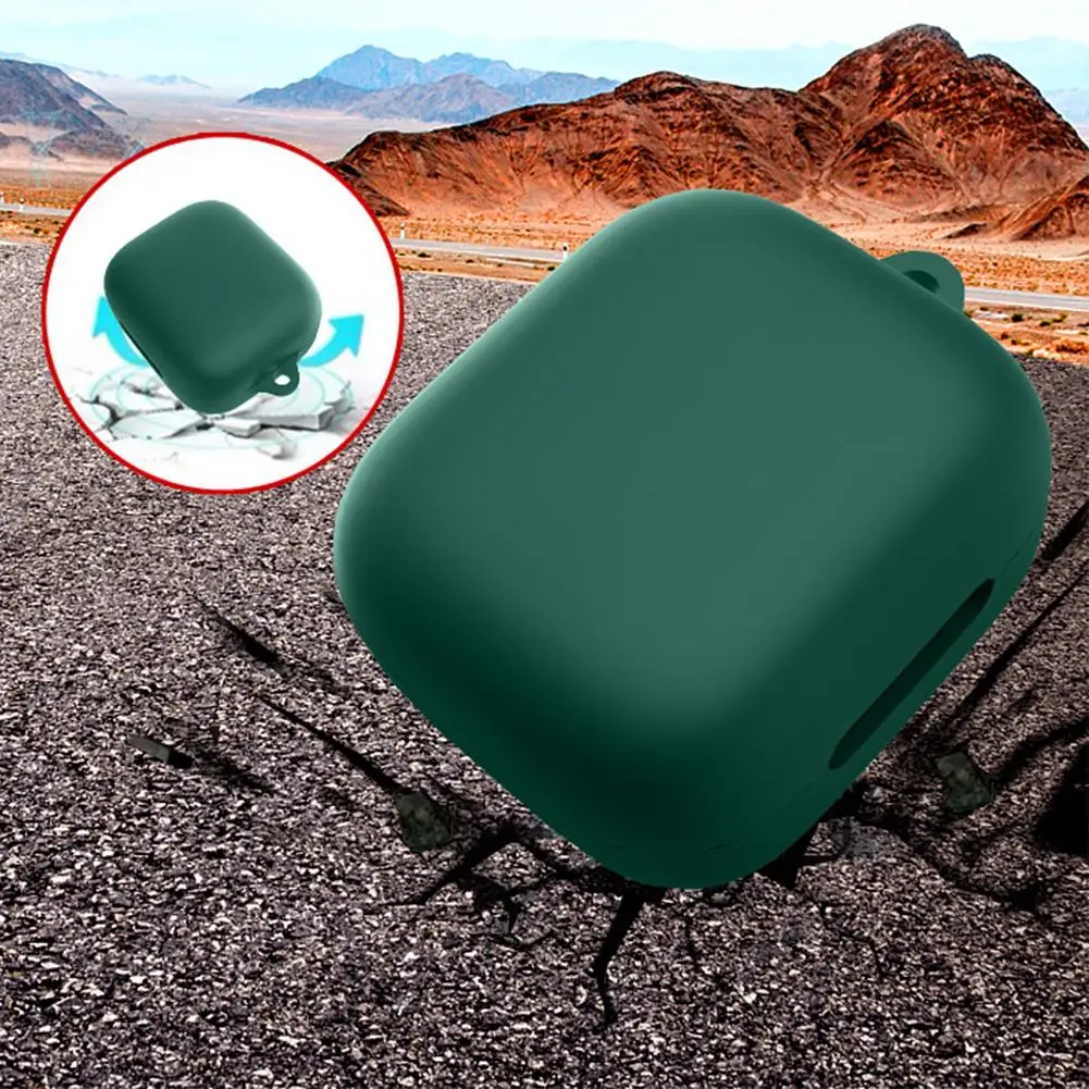 Para soundcore liberty 4 pro silicone fone de ouvido protetor à prova de poeira capa anti-risco manga armazenamento incluído todos f1q3