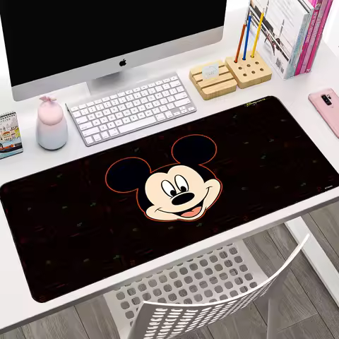 Mickey E Minnie Large Mouse Pad Home Laptop Kawaii Non Slip Keyboard Mousepad Office Computer Gaming Accessories Desk Mat Carpet
