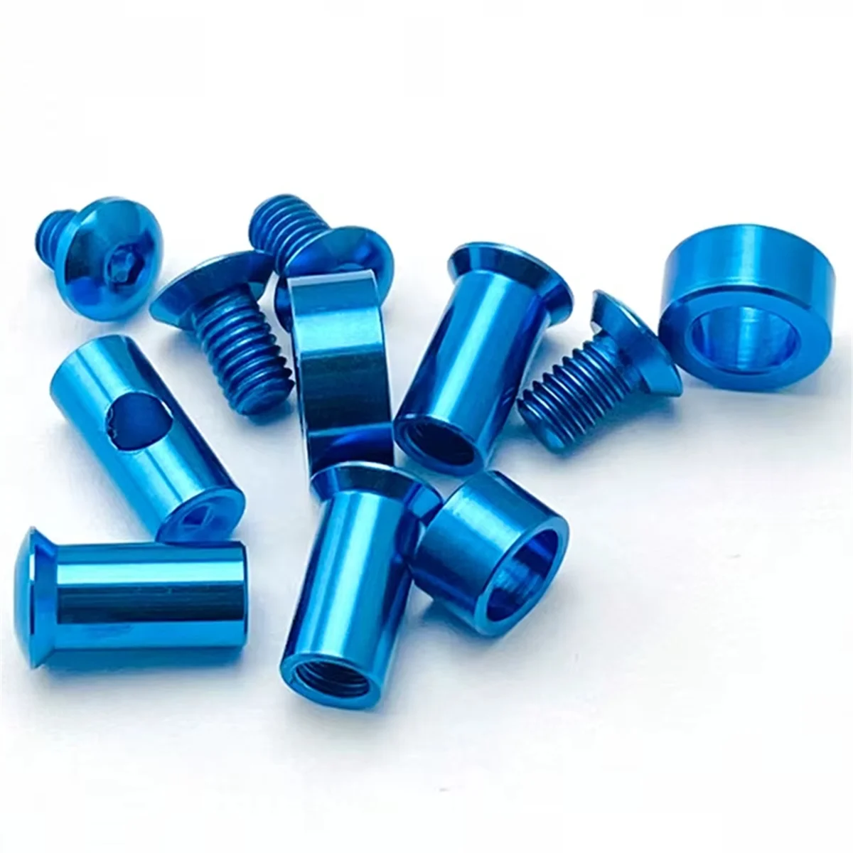 TFBC Titanium Folding Knife Screws for Reeve Large Sebenza 21 Folding Knife DIY Making Accessories Spindle Clamp 1 Set