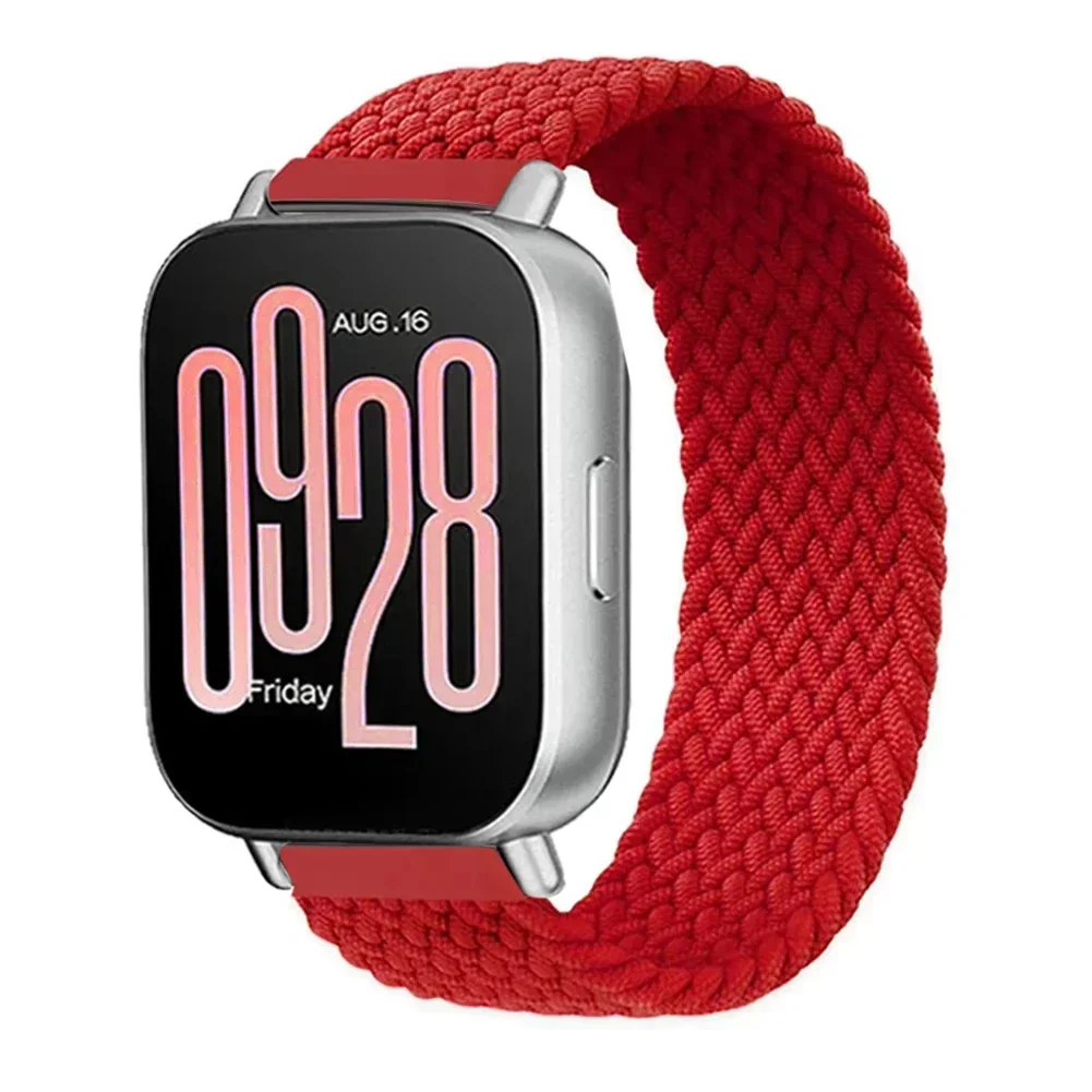 Braided Solo Loop Strap For Redmi Watch 5 lite Nylon Band For Xiaomi Mi Watch5 Active Wristband Braided Elastic Weave Bracelet