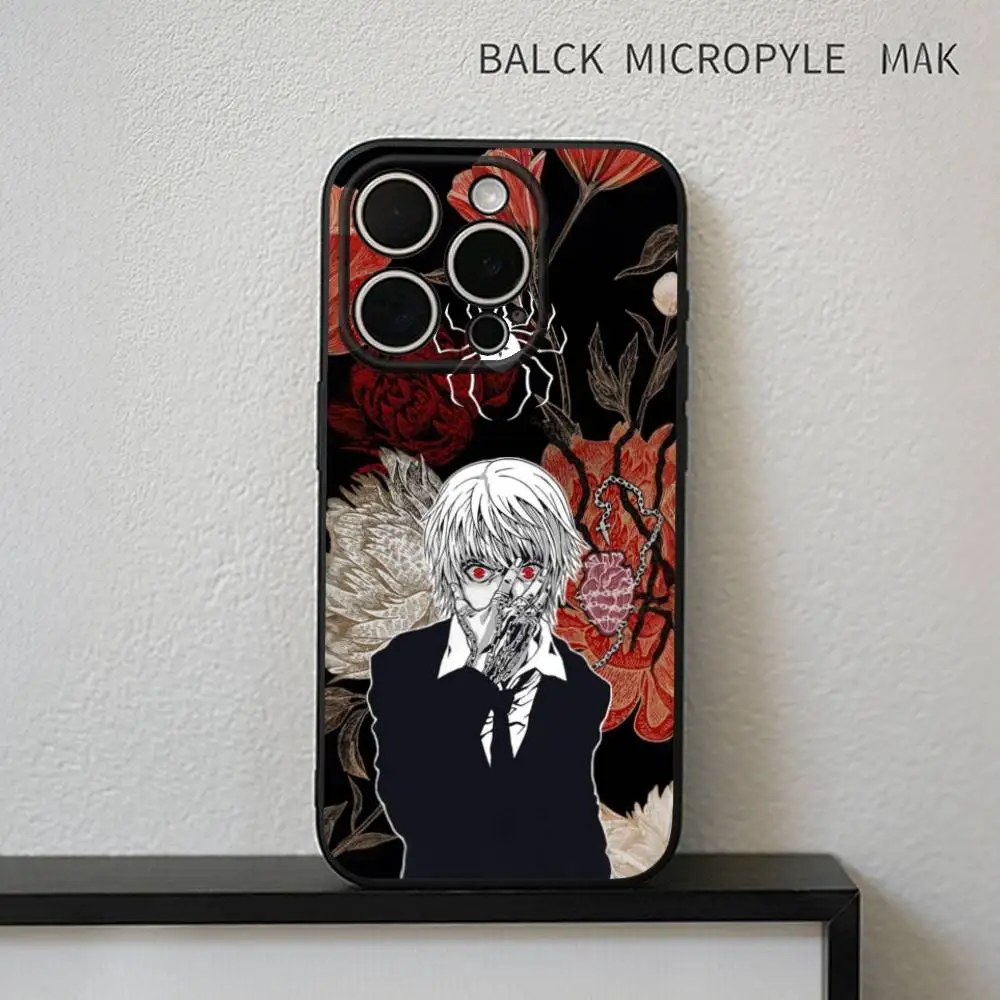 Funda de teléfono Hot Anime HUNTER-HUNTER para iPhone17,16,15,14,13,12,11 Plus,Pro Max, funda negra suave