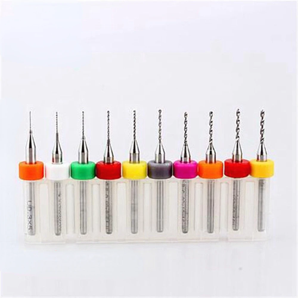 10Pcs 0.3mm To 1.2mm Micro Tips Drill Bits PCB Print Circuit Board Carbide Micro Drill Bits Tool