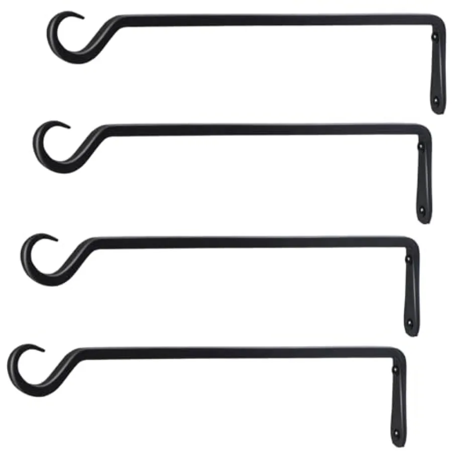 

Кронштейн для подвешивания растений 16 дюймов, прочный, для улицы, настенный, сверхмощный, для подвешивания кормушек для птиц и кашпо