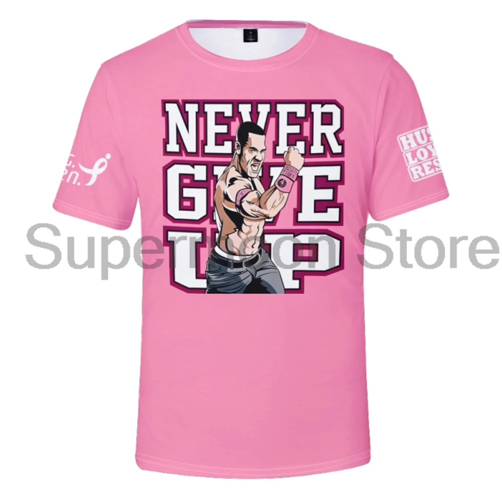 Rise Above Cancer T-Shirt J Cena O-Neck Short Sleeve Streetwear Tee Women Men Outdoor Sportwear Tops